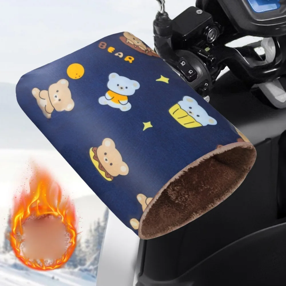 New Breathable Electric Vehicle Warm Gloves Windproof Waterproof Motorcycle Handlebar Gloves Warm Handle Covers Unisex