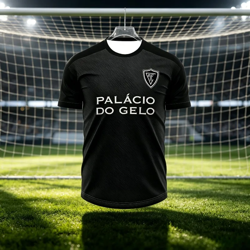 Boy Football Jersey Os Viriatos Soccer Uniform Académico De Viseu Short Sleeve Football Shirt Day Outfit Street Style Sports Tee