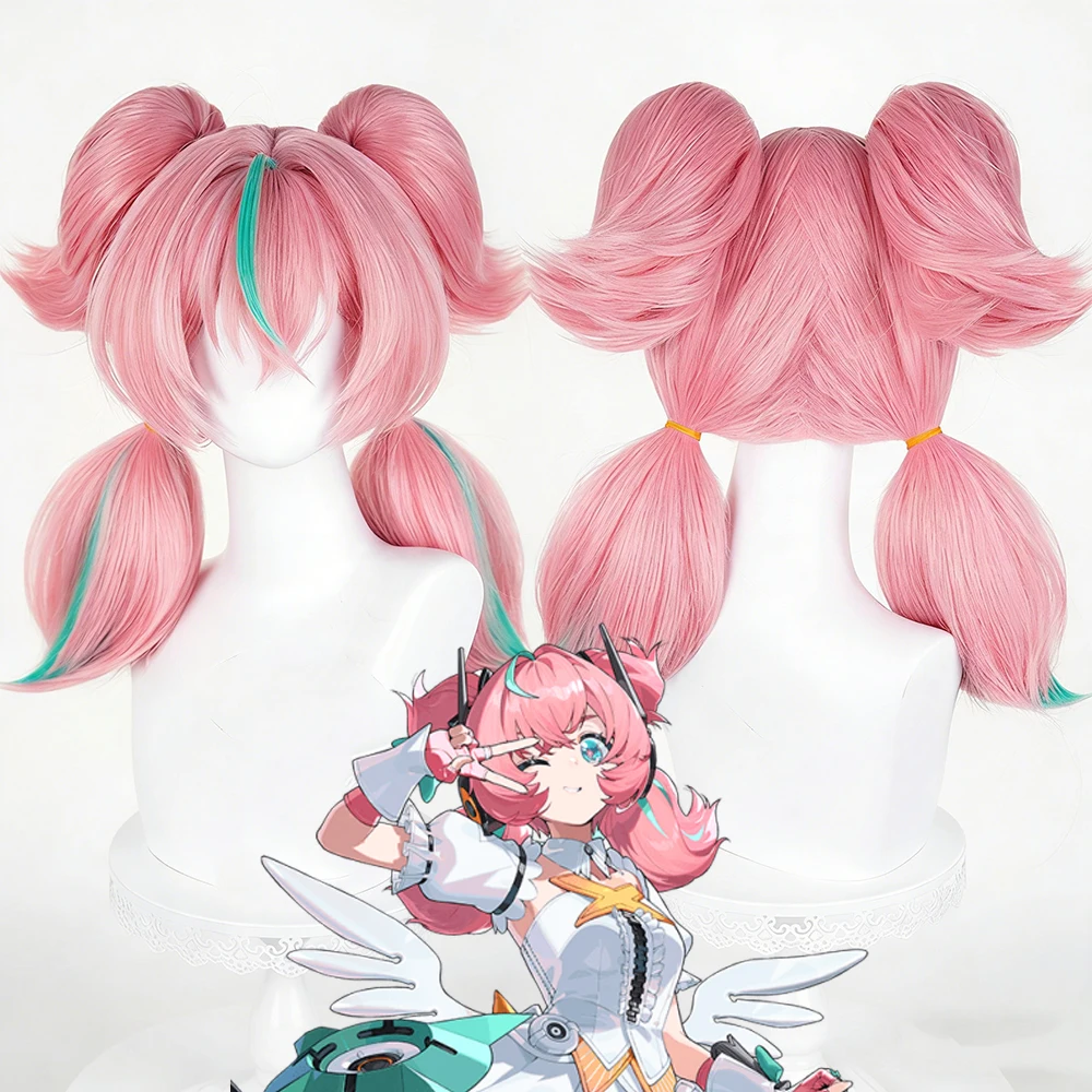 

Парик для косплея Aria из игры Zenless Zone Zero, женский, розовый, с хвостом, термостойкий, синтетический, для Хэллоуина и карнавала