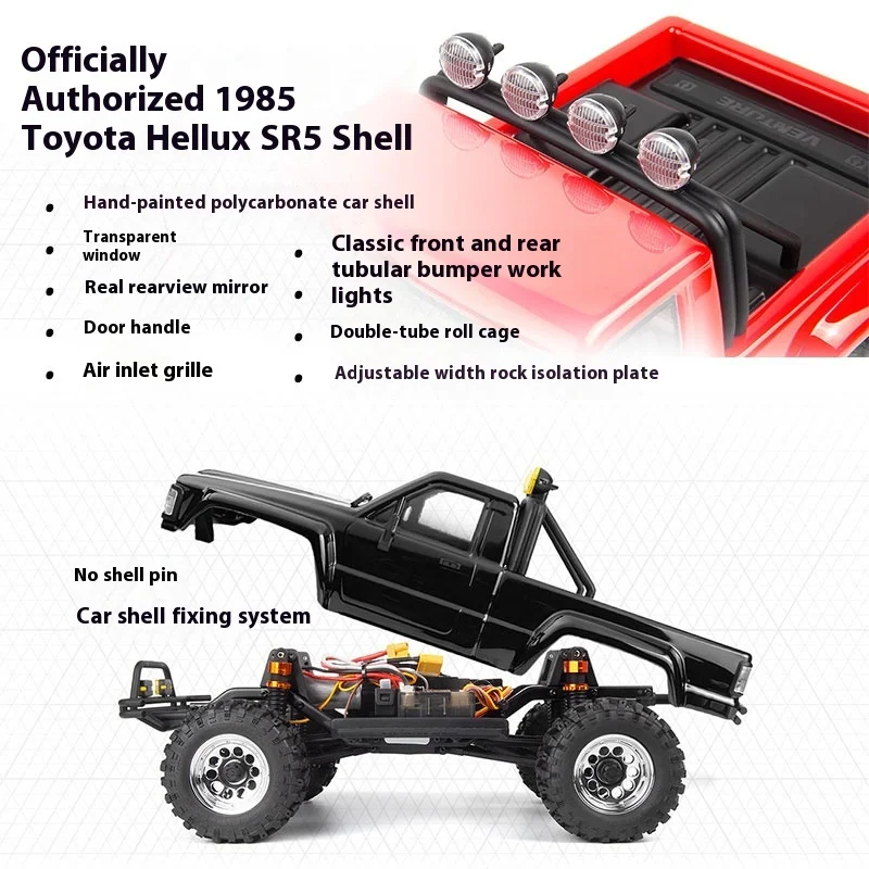 Hpi Venture Afstandsbediening Geborsteld/Borstelloos Simulatie 1/18 Hilux Sr5 4wd Off Road Klimvoertuig Kinderen Speelgoed Cadeau