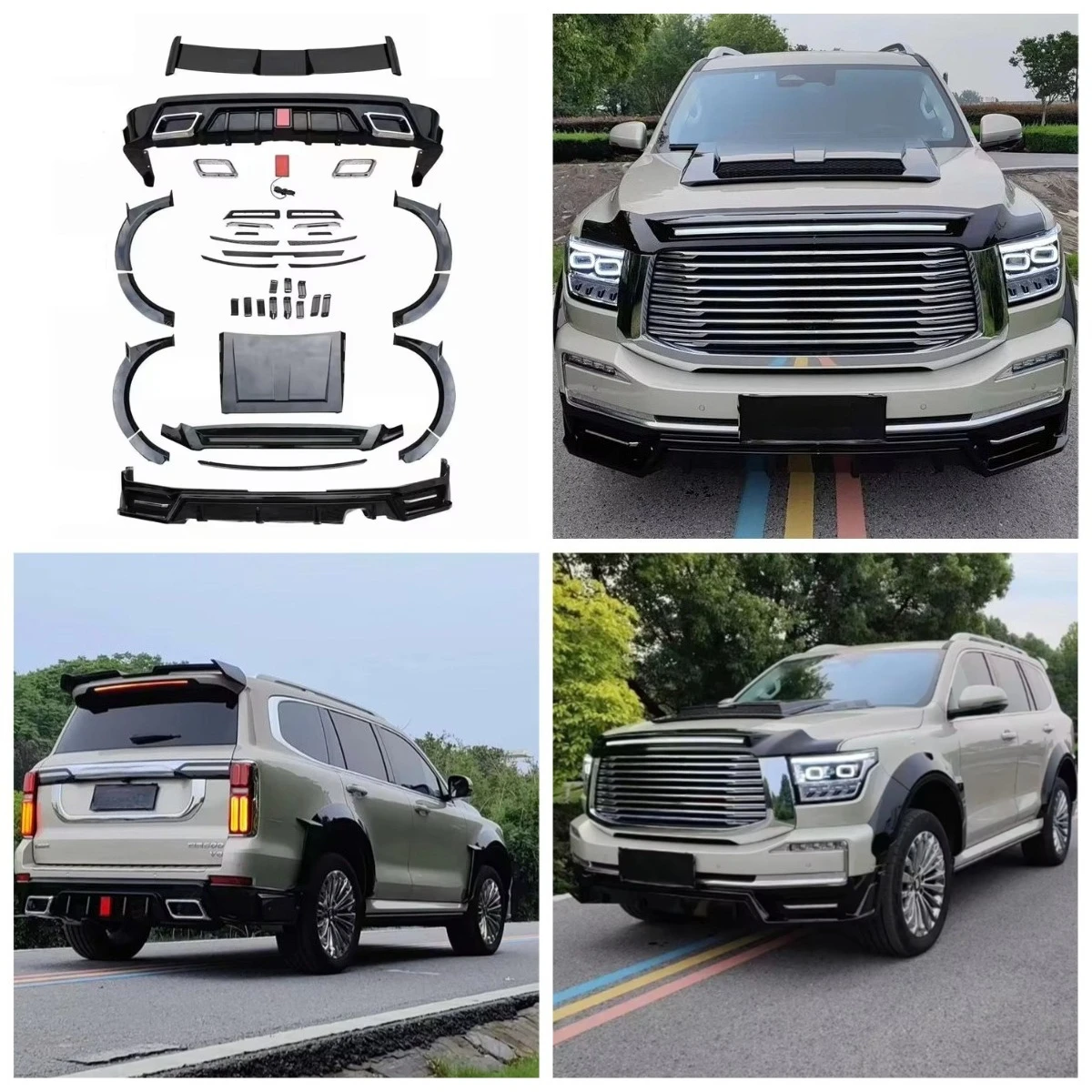 

Комплект для переоборудования кузова GWM Tank 500 SUV: полный набор внешних стайлинг-деталей, аксессуары для индивидуальной модификации и тюнинга