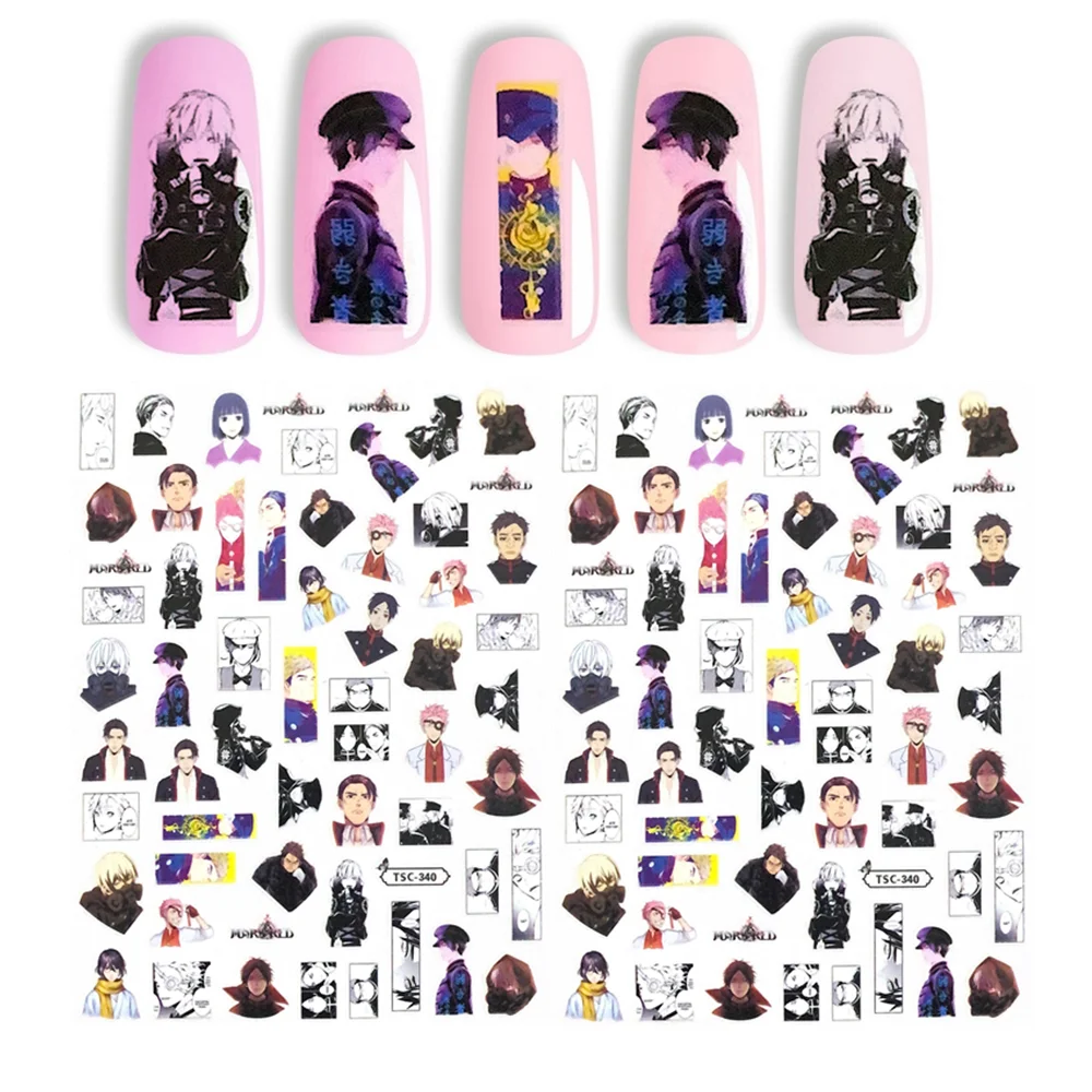 

TSC-340 Handsome boy 3D Back glue Nail decal Nail sticker Nail decoration Nail art Nail ornament