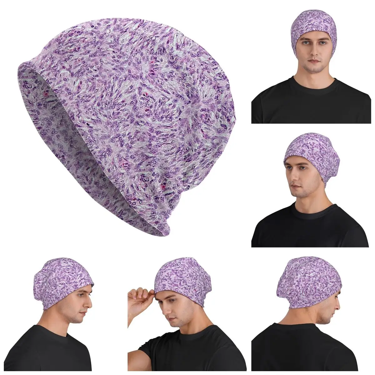 

Fibroblast Histology Warm Knitted Cap Hip Hop Bonnet Hat Autumn Winter Outdoor Beanies Hats for Unisex Adult