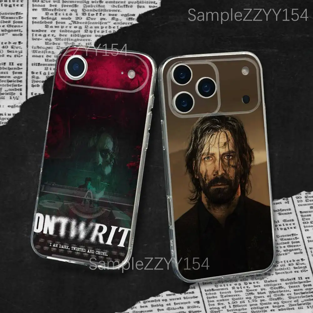 

Game A-Alan W-Wake 2 For iPhone 17,16,15,14,13,12,11 Plus,Pro,Max,XR,XS,X,7,8 Plus,SE,Mini Transparent Thin Phone Case