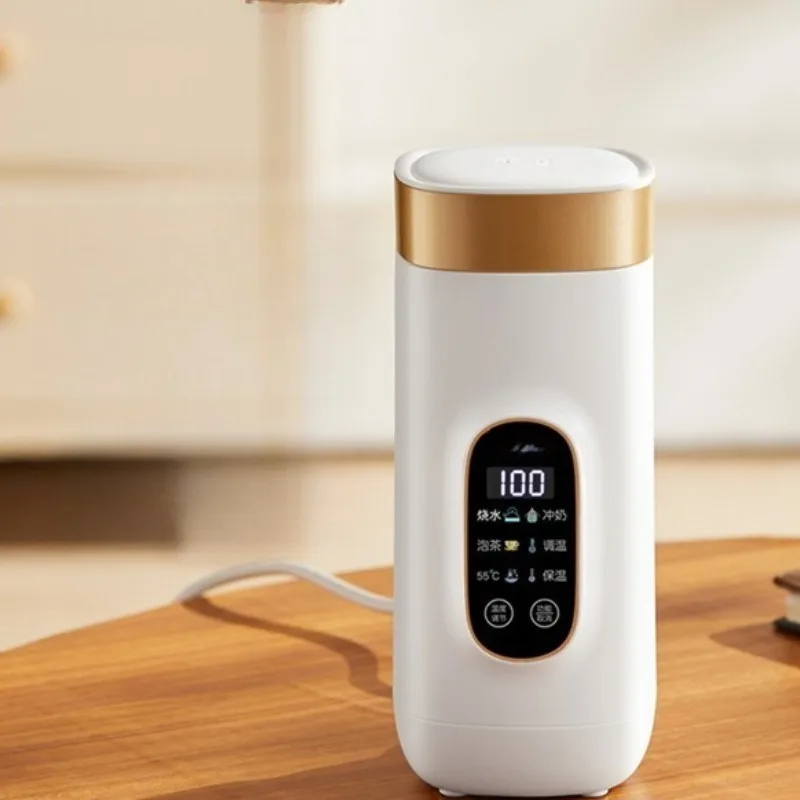 Hervidor pequeño con calefacción eléctrica, termo, taza de agua hirviendo, calefacción por fricción, taza de agua eléctrica, calefacción portátil
