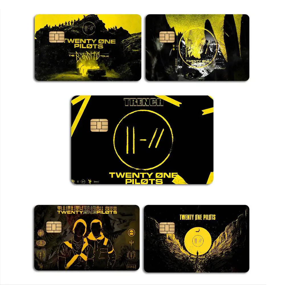 Popular T-Twenty O-One P-Pilot Band 100% Hot Sale Amine Credit Debit Bank Card Bus Card Film Skin Sticker