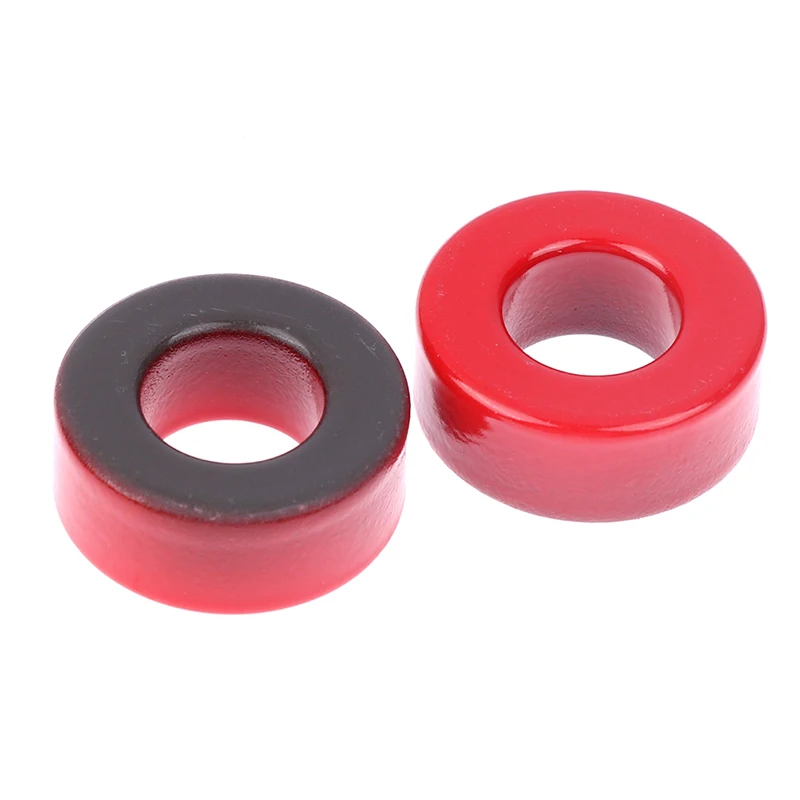 5Pcs 10μo T106-2 Iron Ferrite Toroid Cores For Inductors Iron Powder Core Red Magnetic Ring Low Permeability 27mm*14mm*11mm