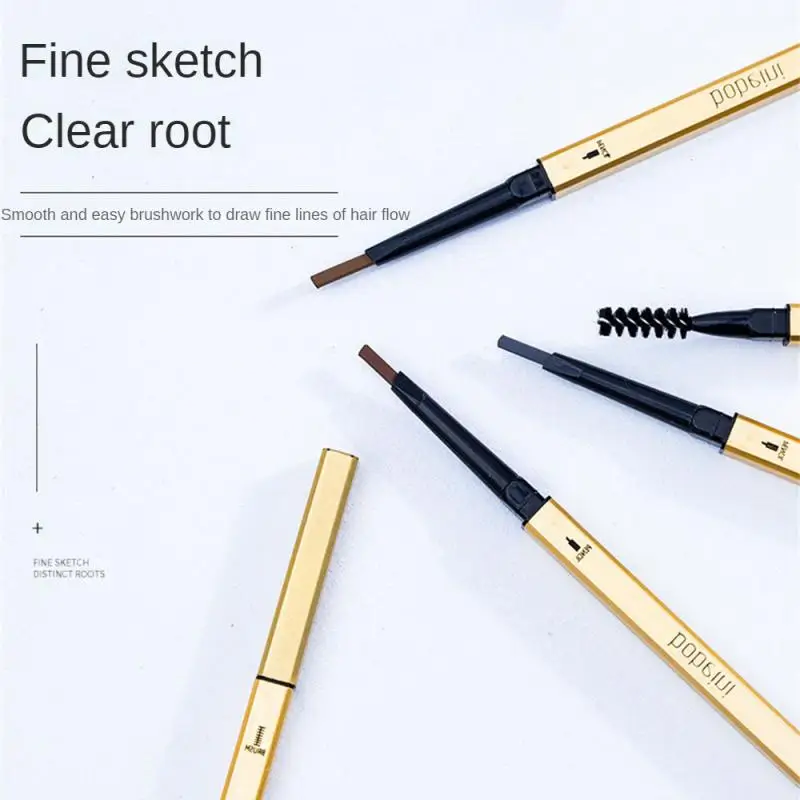 Natural Eyebrow Pencil Durable Easy To Use Sweatproof Double Ended Waterproof Eyebrow Long-lasting Makeup Precise Lasting Beauty