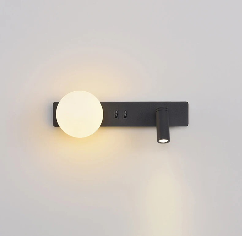White Acrylic Ball Wall Light G9 Bulb 3000K