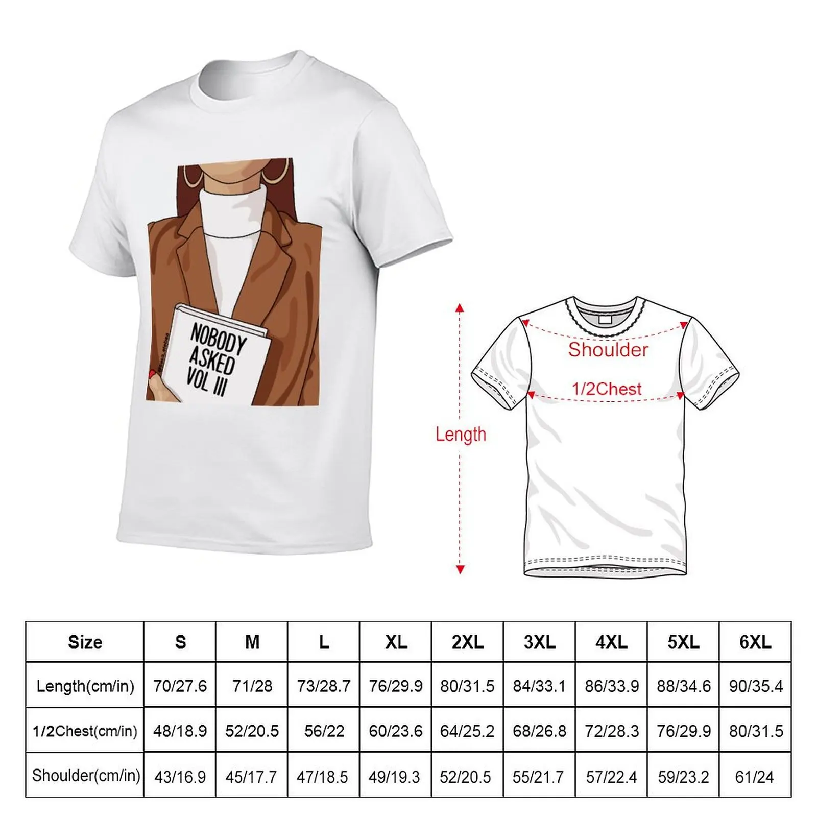 Nobody asked by Sasa Elebea T-Shirt High Elasticity Sports Tee Shirt