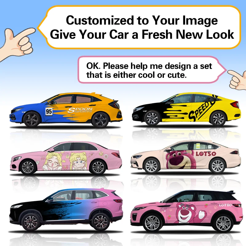 CARLAS Durable TPU Graphic Car Wrap Vinyl Film Color Shift Matte Gloss Auto Body Protection Wrapping Roll Car Body Protection