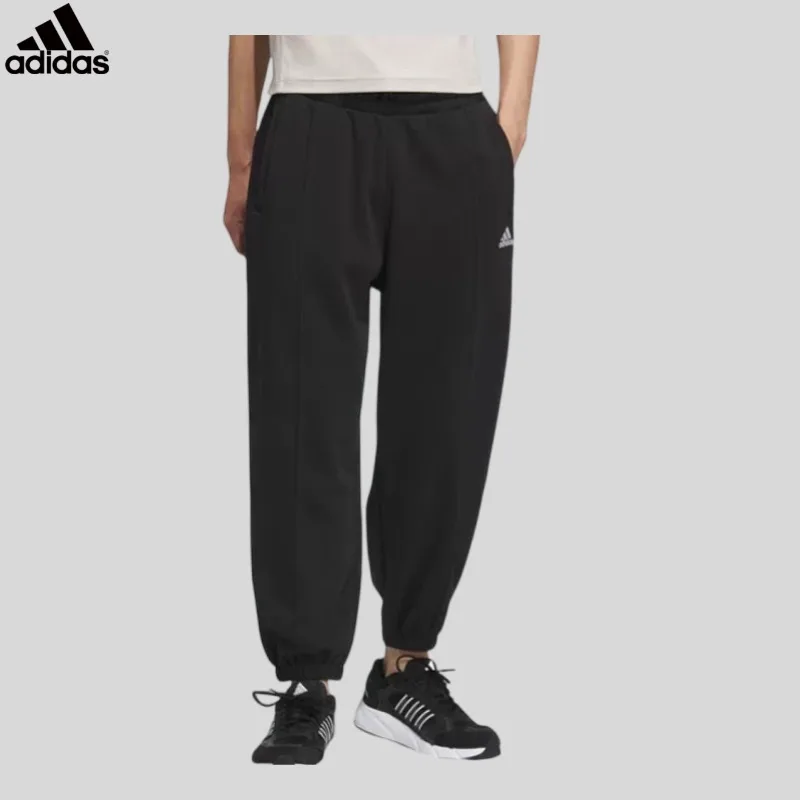 Adidas Stretch Jersey Elastic Waistband Cuffed Jogger Hidden Back Pocket Outdoor TrousersJM9117