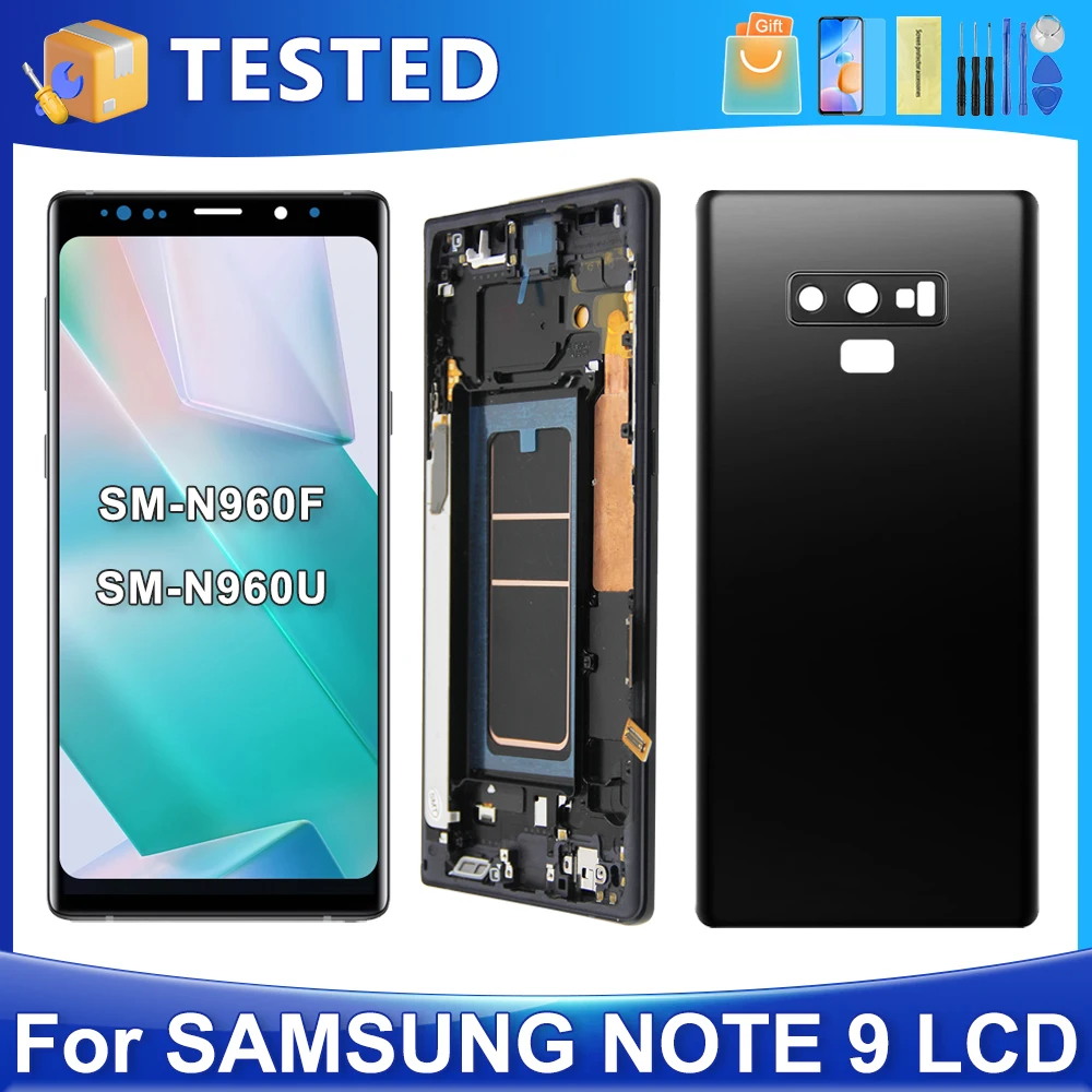 

6.4''Note 9 For Samsung For AMOLED Note9 N960 N960F N960U N960W LCD Display Touch Screen Digitizer Assembly Replacement