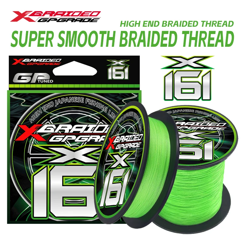 

YGKX 16 Strands Braided Fishing Lines Multifilament Pesca 100/150/200/300/500M Carp Wire Japan Abrasion Resistant PE Main Line