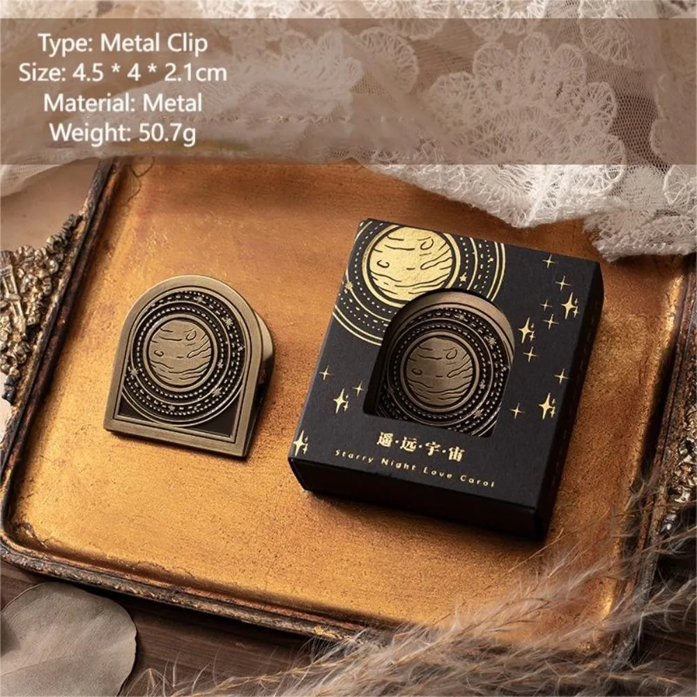 

High Quality Retro Scrapbooking Journaling Metal Clip Portable Zinc alloy Clamp Set Prop Bookmark