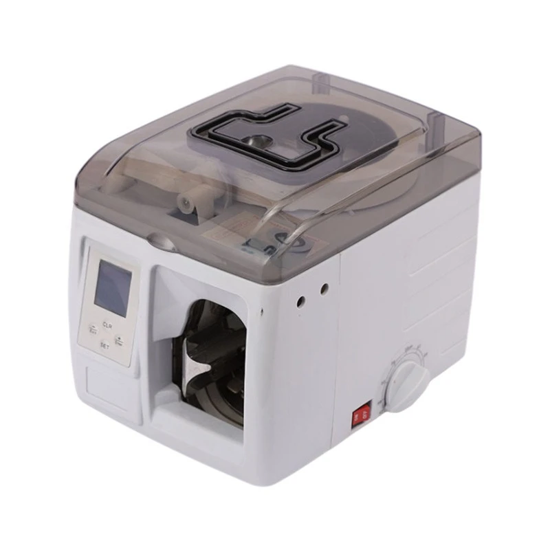 

Automatic Chinese and English tie machine, intelligent banknote binding machine with European plug LCD display tie machine