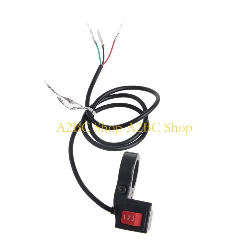 A2BC 22mm Electric 3 Speed Module Switch For Shift E-bike Scooter Bike Motorcycle