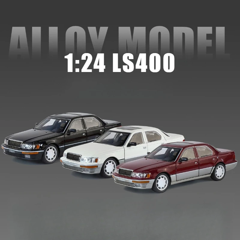 

1:24 LS400 Luxury Classic Sedan Sound Light Model Toy Alloy Simulation Diecast Car Children's Collection Birthday Gift