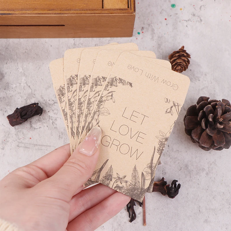 50 sztuk Domowy ogród Koperty na nasiona Luzem Pakiety nasion Koperty Samoprzylepne małe papierowe koperty na monety Zamykane nasiona