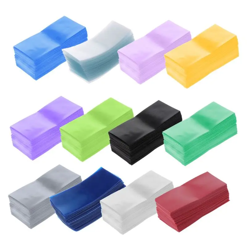 100Pcs/Lot Lithium Battery Encapsulation Tube 18650 Dedicated Heat Shrink Tubing Skin PVC Shrink Film Battery Cover
