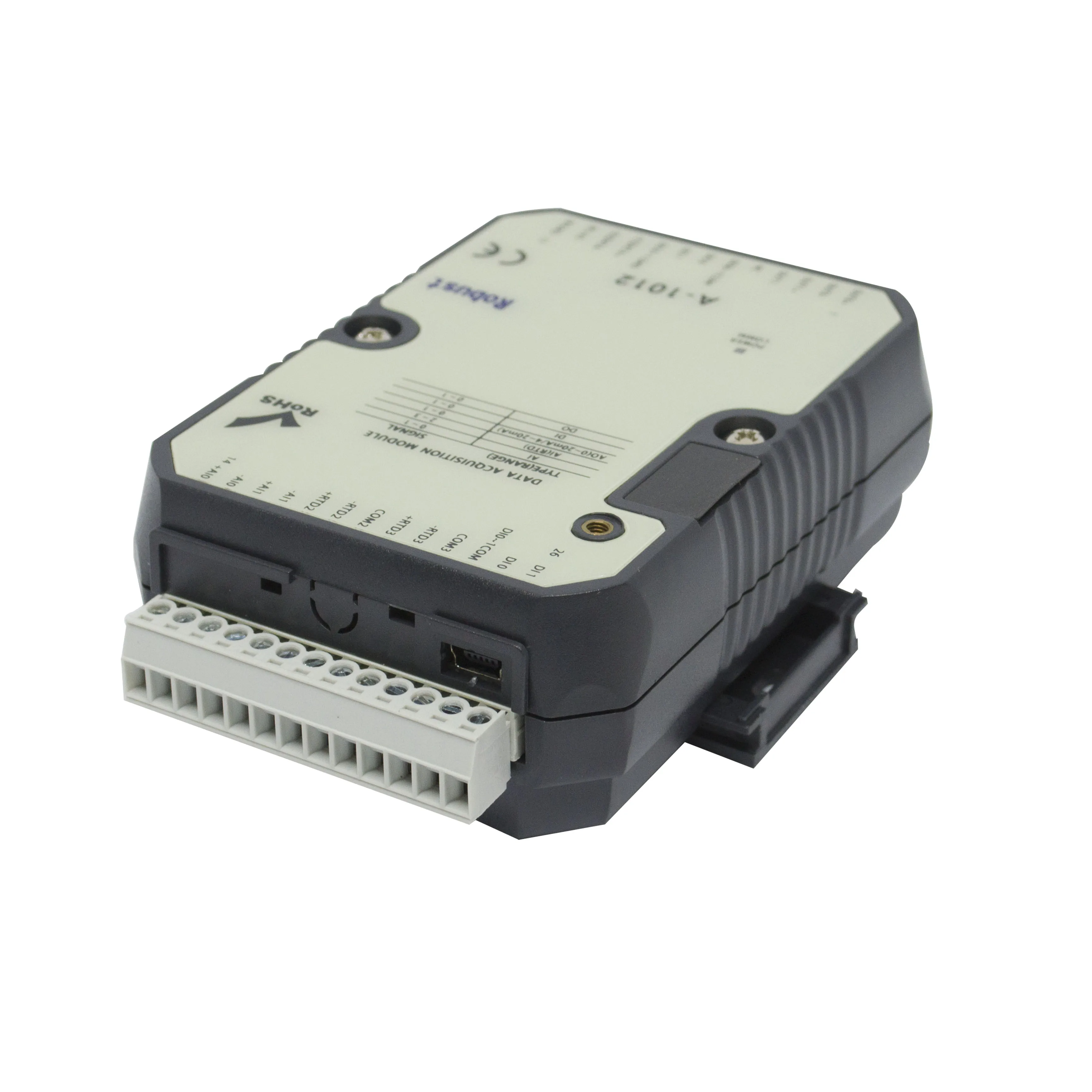 4AI(0/4-20mA, PT-100/1000) 2AO 2DI 2DO RS-485 포트 Modbus RTU 프로토콜(A-1012)을 갖춘 ATC 아날로그 IO 수집 모듈