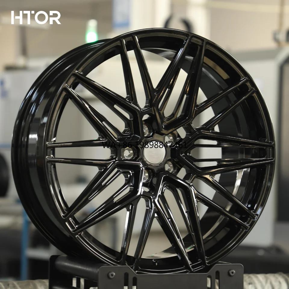 

HTOR Hyper Black Racing Car Mag Mesh Sport Wheel 17-26 Inch Custom Forged Aluminium Alloy Rims 5x114.3 PCD New