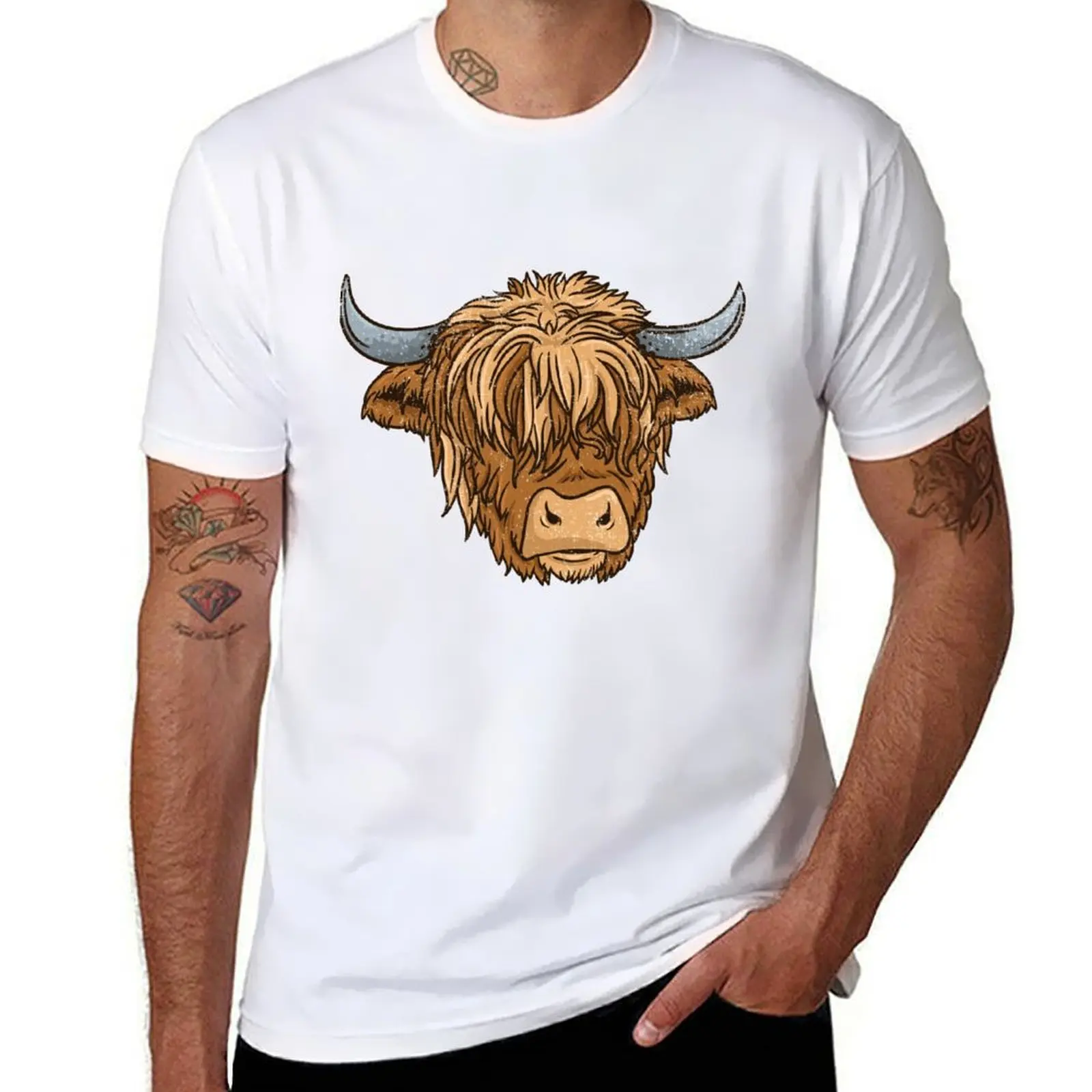 

Highland Cow Scottish Farmer Cow Breeder T-Shirt man graphic t shirt t shirts designer T-Shirt