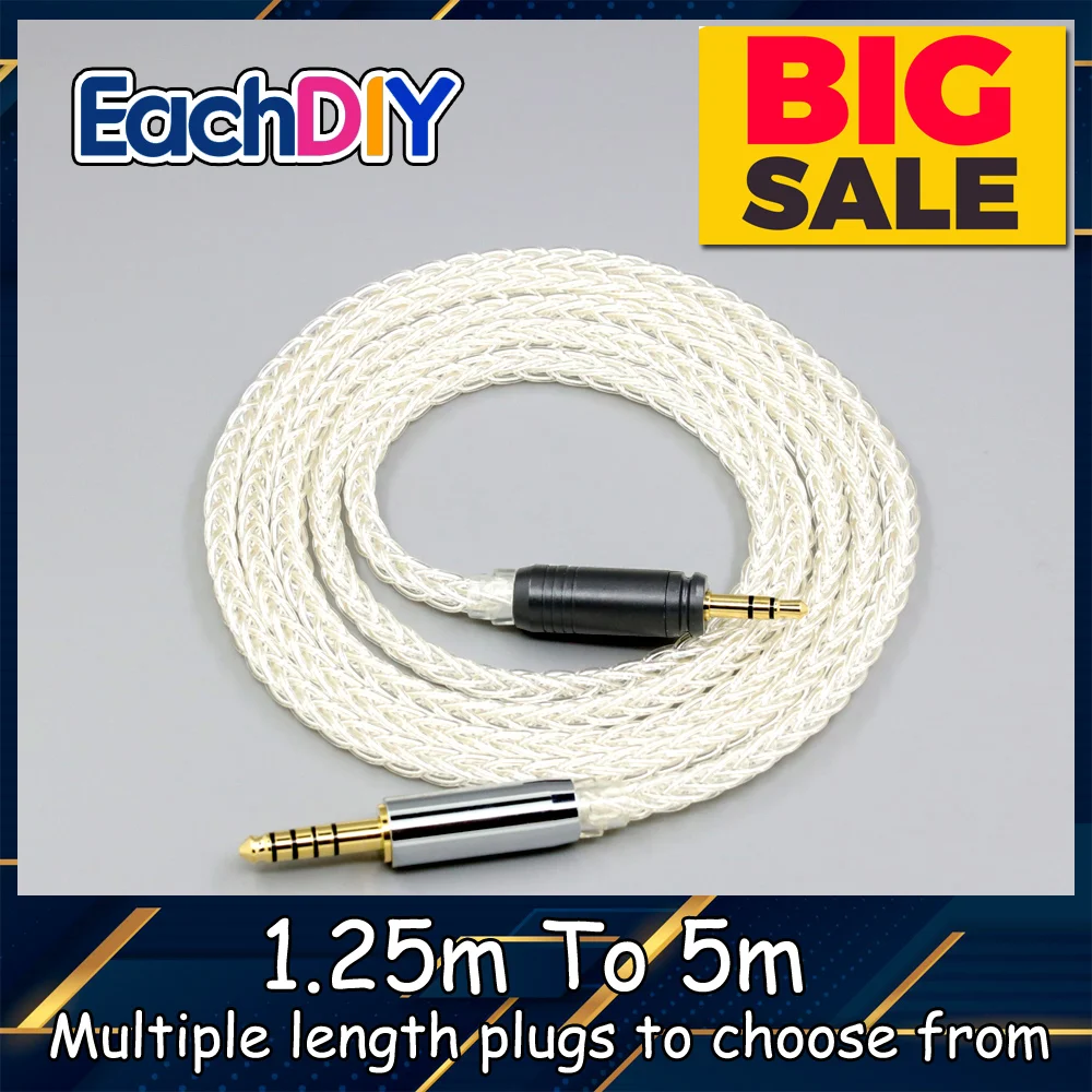 

8 Core 99% 7n Pure Silver Palladium Earphone Cable For Focal HADENYS Open-back Headphone LN008989