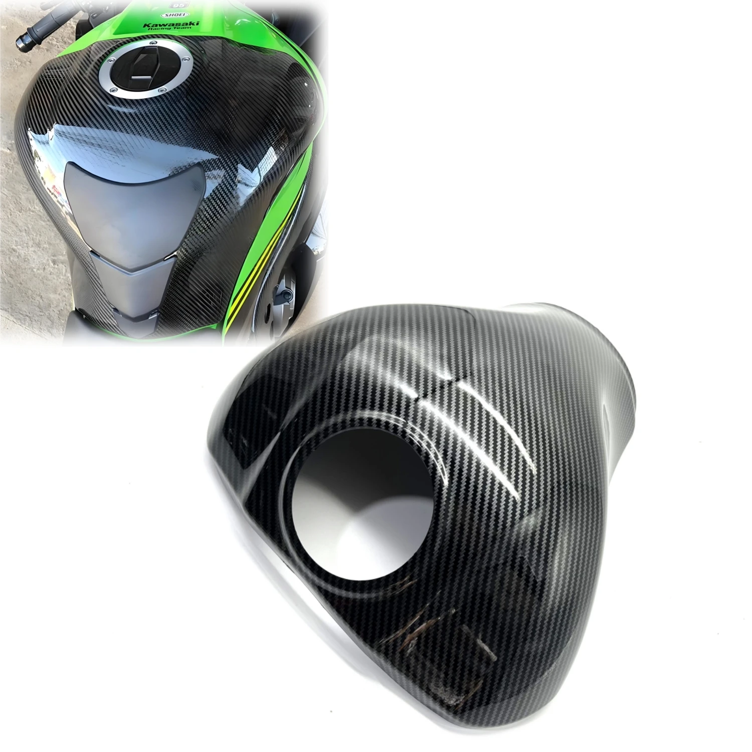 

For Kawasaki NINJA ZX1-0R zx 10r 2011-2023 Motorcycle Fuel Tank Cover ABS Plastic Fairing Parts
