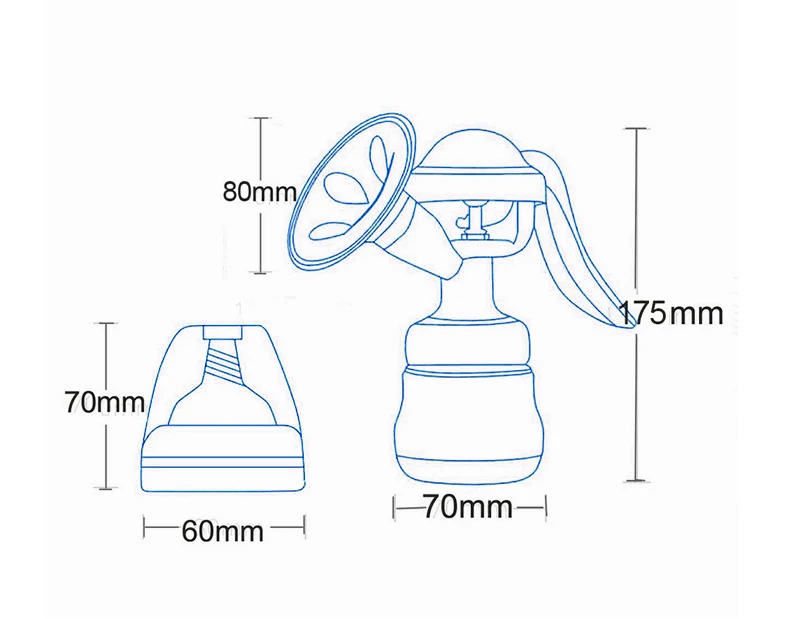 Petit tire-lait manuel portable en silicone, pompe à main d'allaitement, attrape-lait, cadeaux de fête des mères