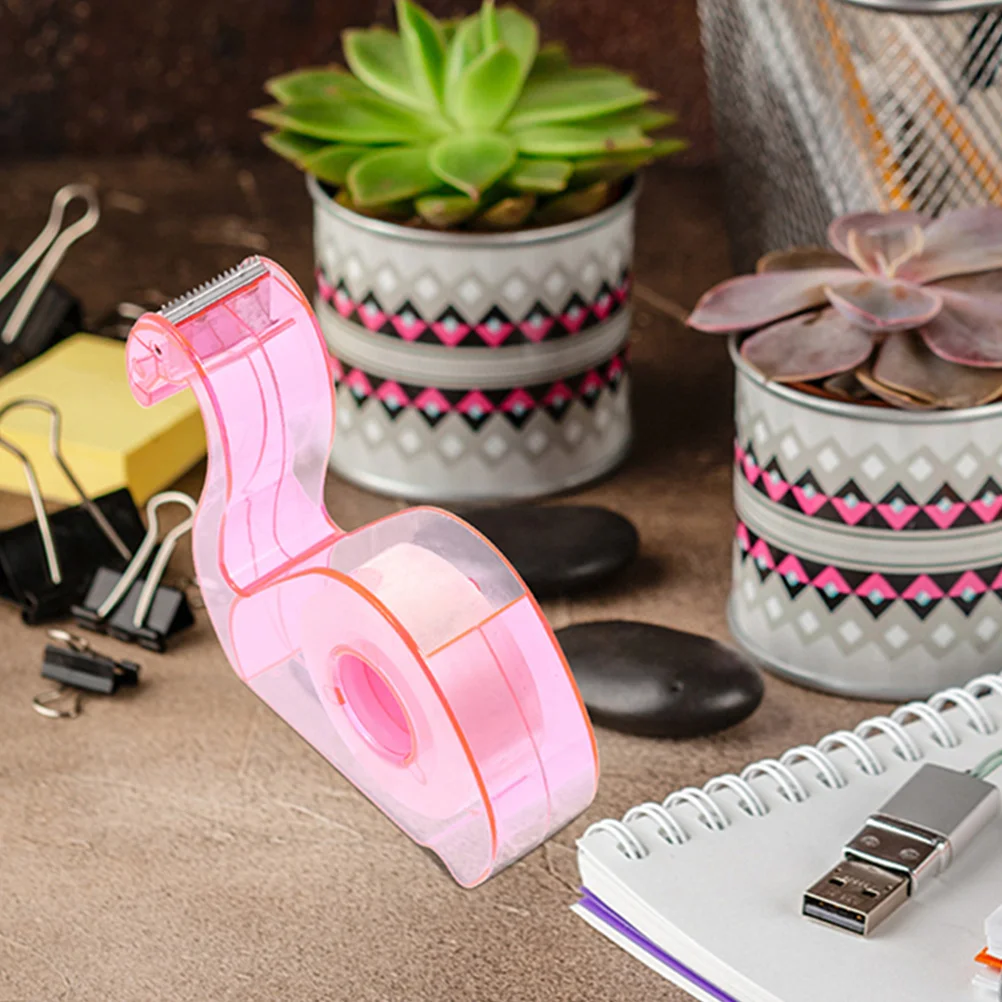 

2 Sets Tape Cartoon Plastic Stickers Dispensers Kids Lightweight Office School Family Art Projects