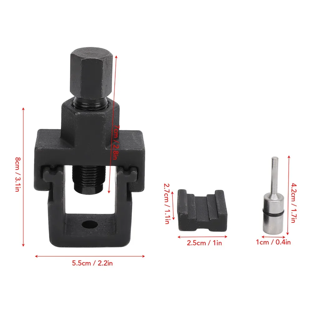 Carbon Steel Motorcycle Chain Breaker Corrosion Resistant Anti-Rust Chain Pin Remover Tool Universal Bike Chain Splitter