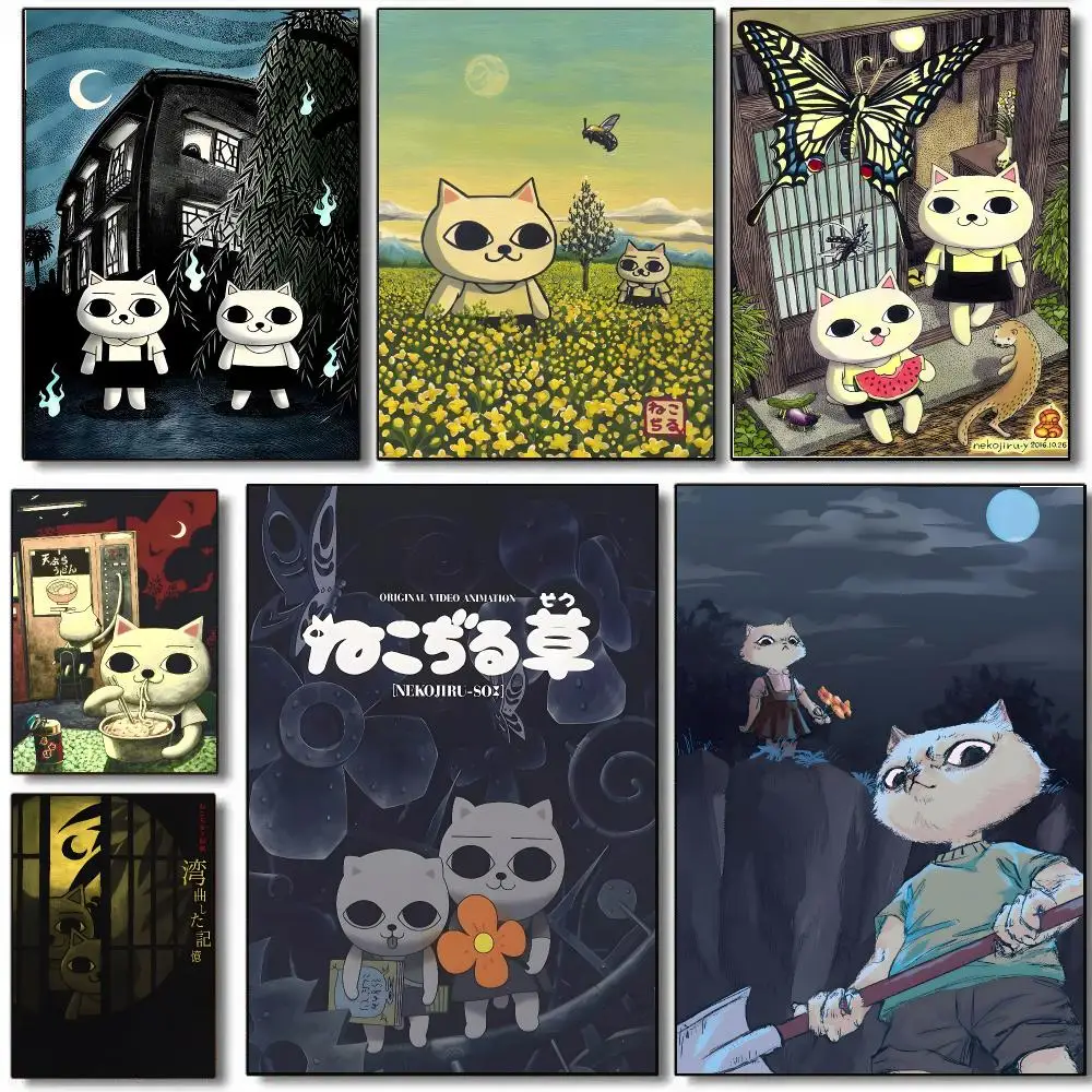 Cute Cartoon N-Nekojiru Poster HD Waterproof Aesthetic Wall For Home Decor Trendy Durable Easy To Apply Art