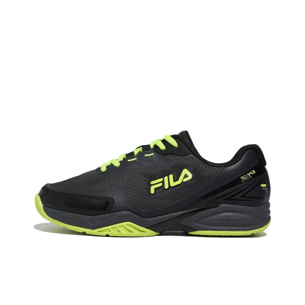 FILA Advantage T7 Cushioning Low top Tennis Shoes Unisex Black Green Korean Style 1TM01884F_961
