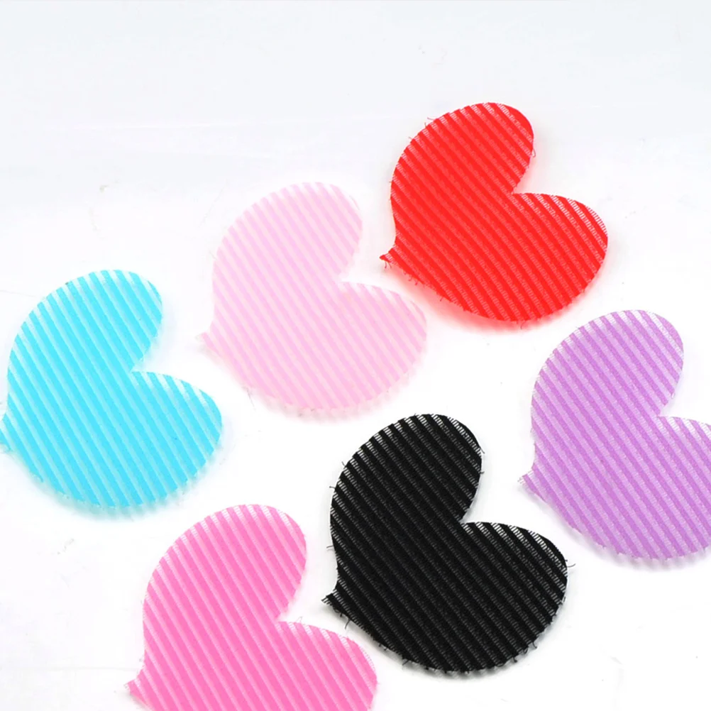 24pcs Barber Hair Holders Hairdressing Supplies Heart Bangs Traceless Fixed Hairpins Hair Stickers (Mixed Color)