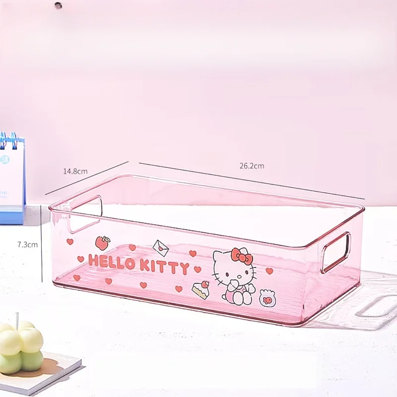 Hello Kitty Storage Basket, Miscellaneous Storage Box—Perfect for organizing desk supplies, closet clothes, and bathroom toiletr view 5