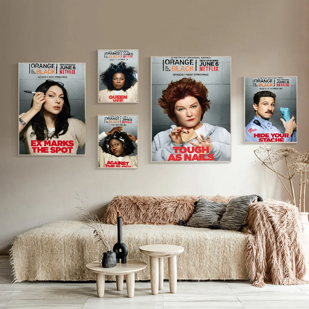 Orange Is The New Black DIY Sticky Poster Whitepaper Prints Posters Artwork Nordic Home Decor