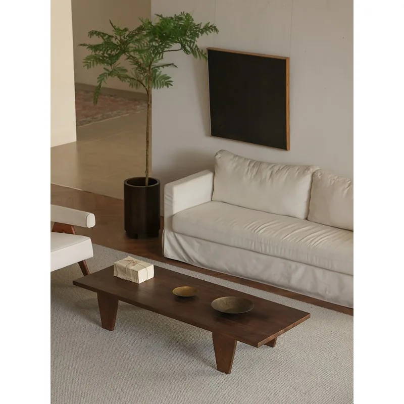 

Medieval coffee table, solid wood rectangular low table, B&B living room, vintage table, designer furniture