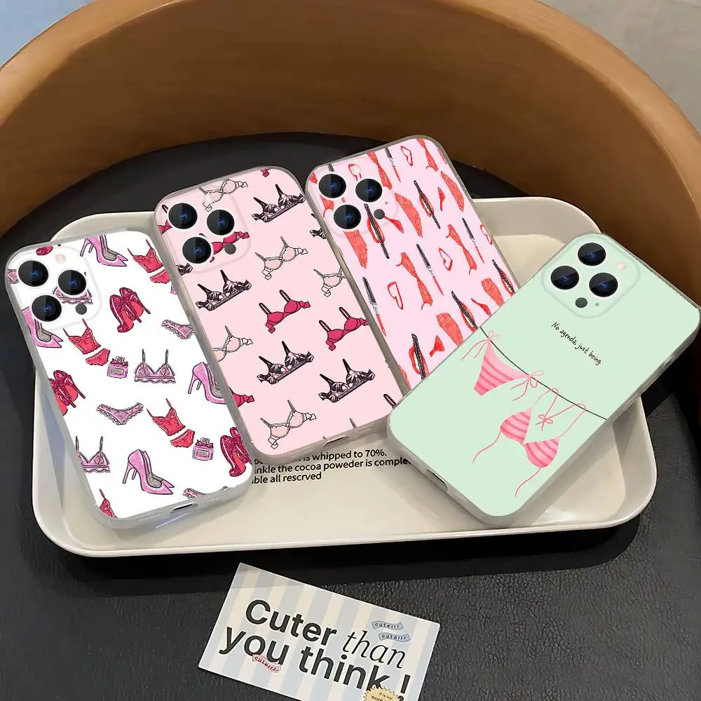 

Sexy bikini Phone Case For iPhone 17,16,15,14,13,12,11 Pro,Max,Plus,X,XS,XR,SE4,E Mini Transparent Soft Cover