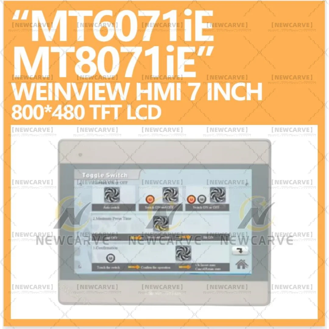 HMI Touch หน้าจอ WEINVIEW/WEINTEK MT6071iE MT8071iE 7นิ้ว1024*600มนุษย์เครื่องเปลี่ยน MT6100I NEWCARVE