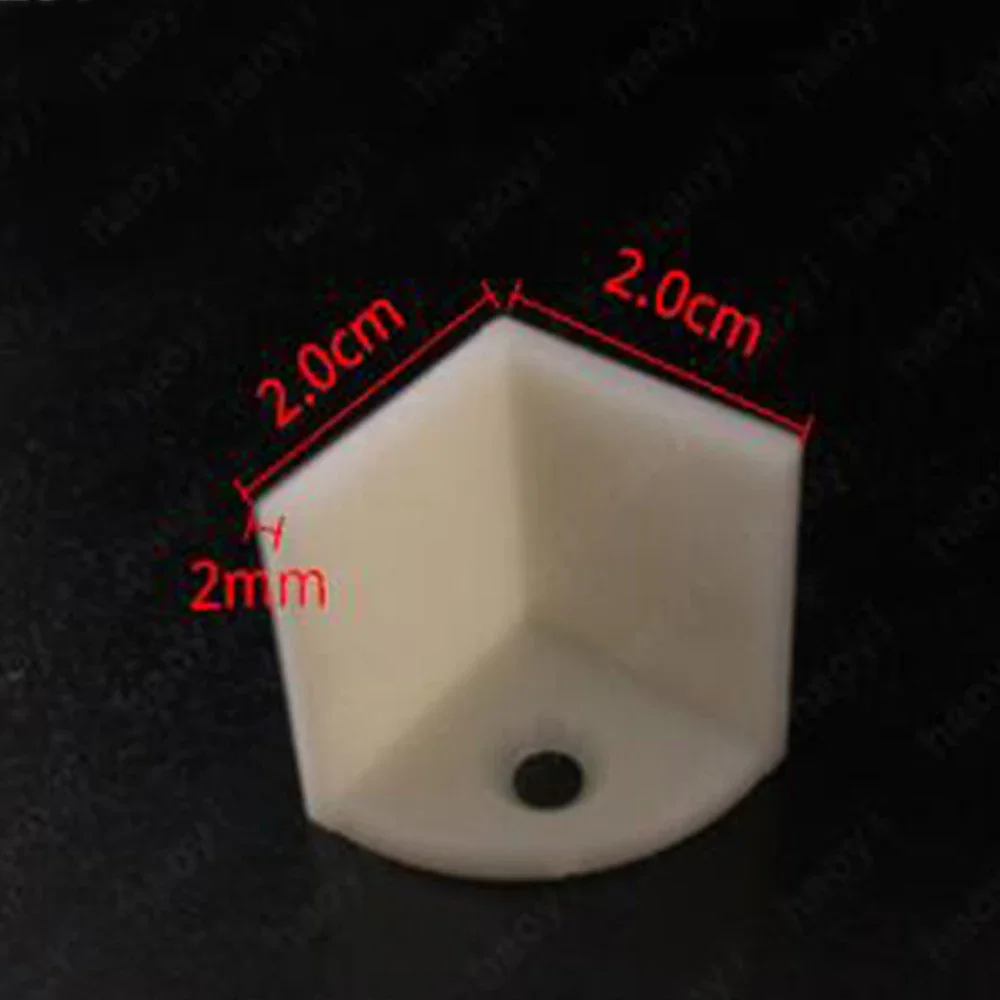 MBS Thickened Plastic White Right-angle Bottom Corner Clip Fish Tank Glass Right-angle Fixed for Fixing Tile/board Accessories