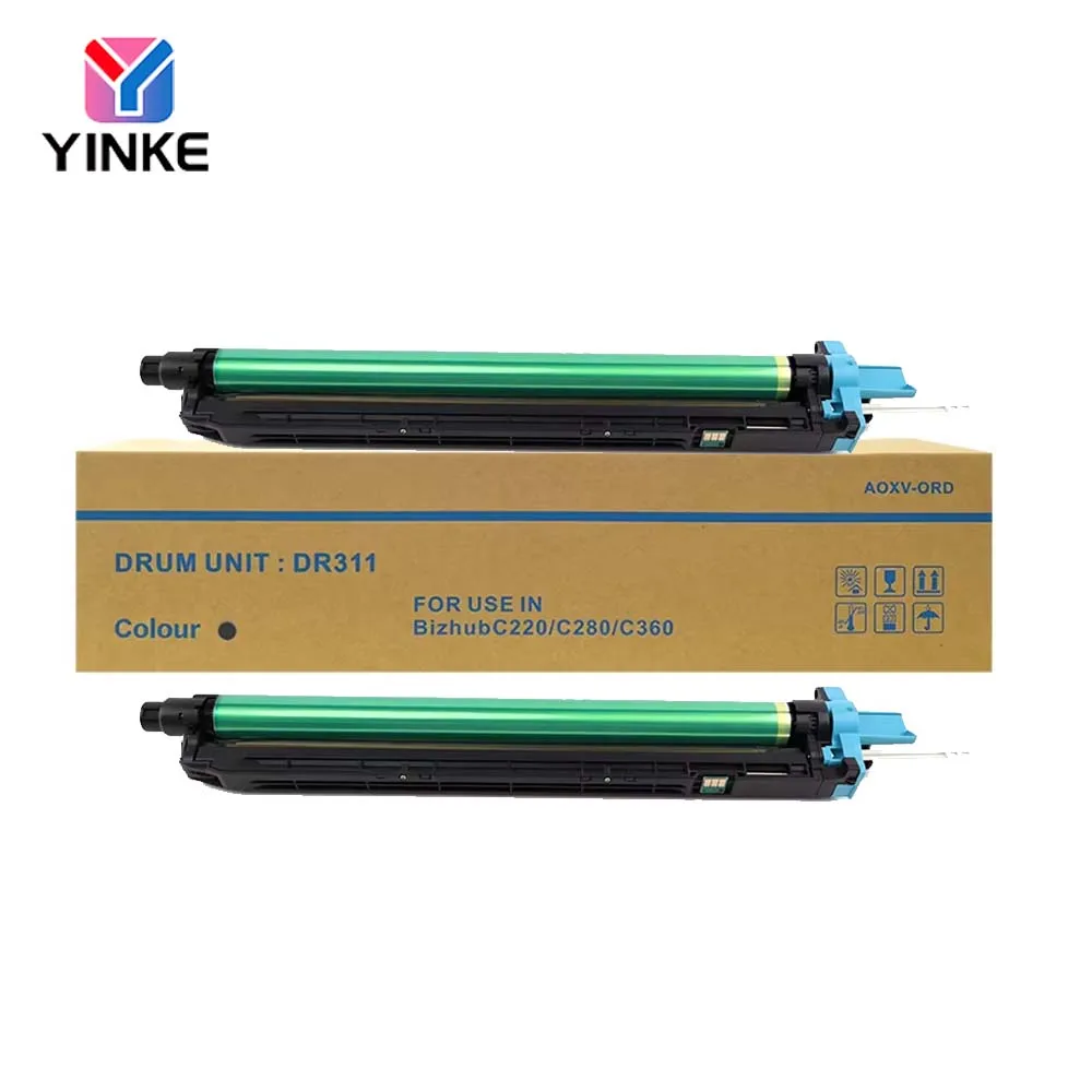 

1 шт. DR311 Фотобарабан для Konica Minolta Bizhub C220 C280 C360 C281 C7722 7728, оригинальный, демонтированный, 95% новый