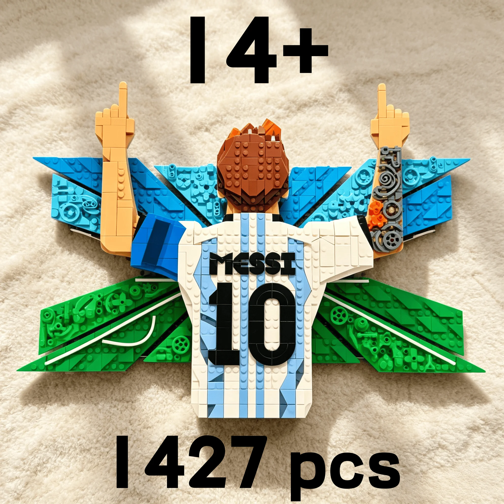 2026 Super popular Football Match Series Celebration Moment building blocks 1427 pcs Suitable for birthday gifts and decorative