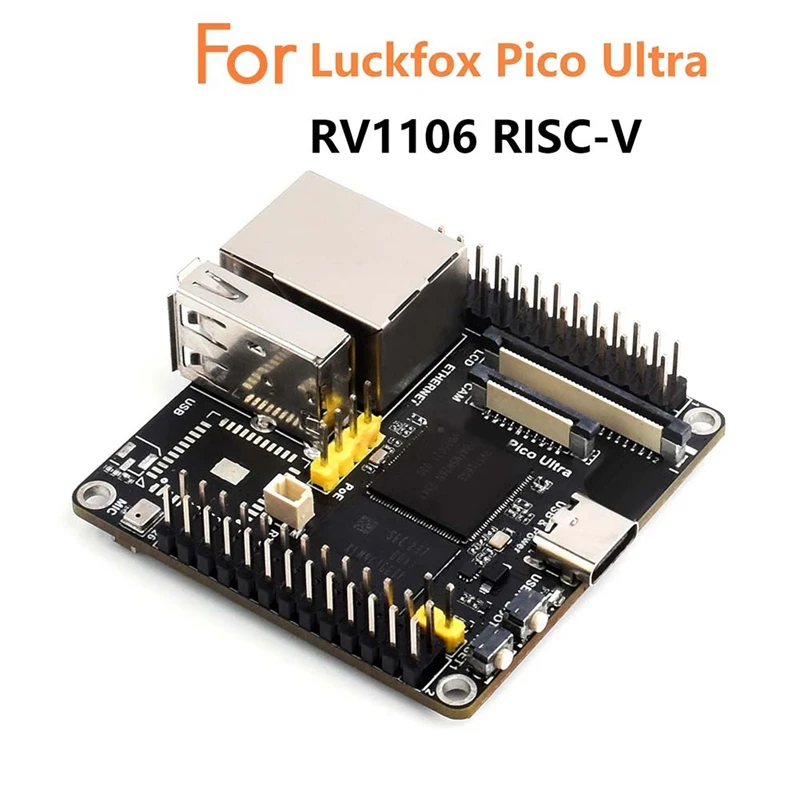 For Luckfox Pico Ultra Poe Kit Development Board RV1106 RISC-V Linux 8GB EMMC Supports Poe Ethernet Power Supply