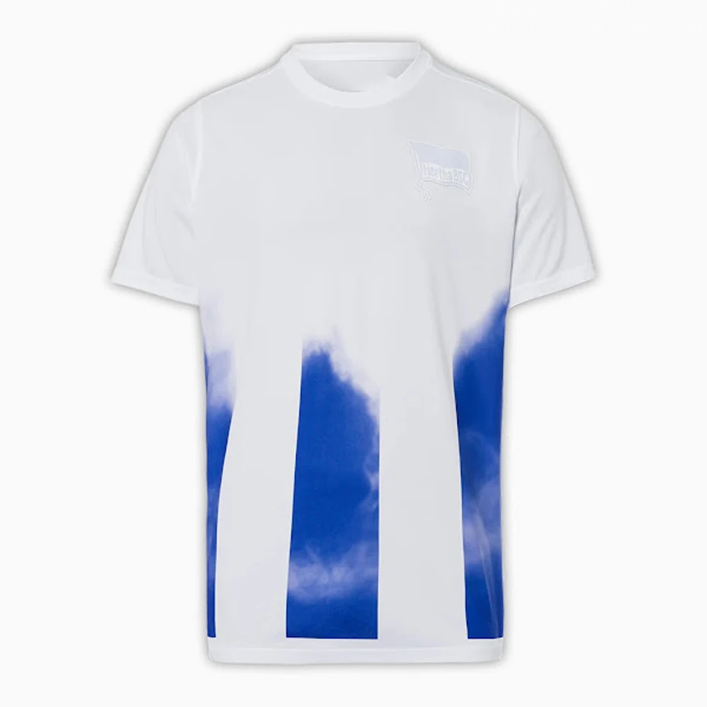 

Мужская футбольная рубашка Hertha BSC Fog Game, 2021, молодежная детская тренировочная форма большого размера, дышащая футбольная майка унисекс