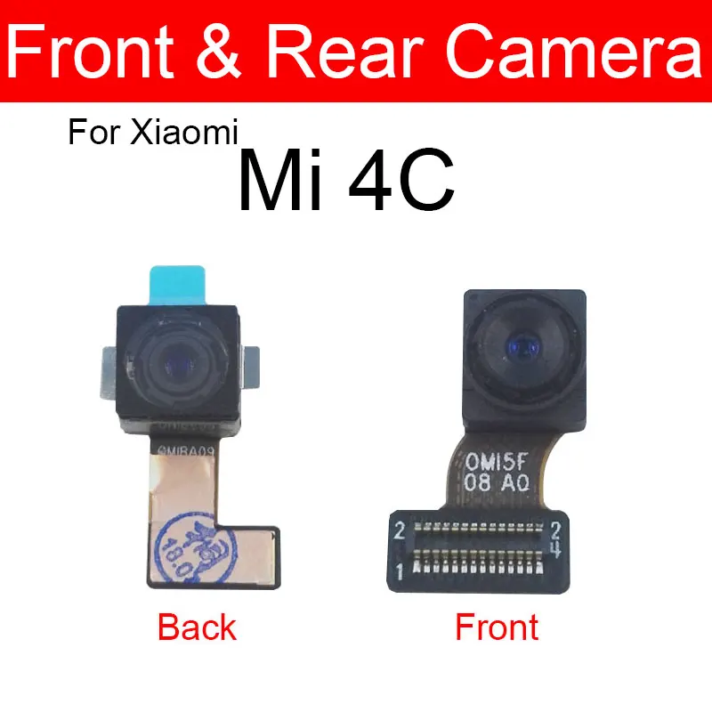 Belangrijkste Achteruitrijcamera Module Voor Xiaomi Mi 4 4c 4i 4S Terug & Front Camera Flex Lint Kabel Vervanging reparatie Onderdelen Goed Getest