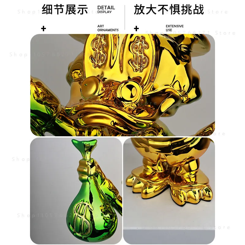 Chaowan Pocket Duck Cartoon Sculpture Large Home Soft-mounted Shop Restaurant Bar Decoration