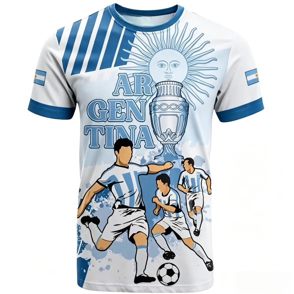 2026 Summer Casual Short Sleeve No.10 Soccer Jersey Sun of May Trophy Football Print Short Sleeve Fan Sports Tee