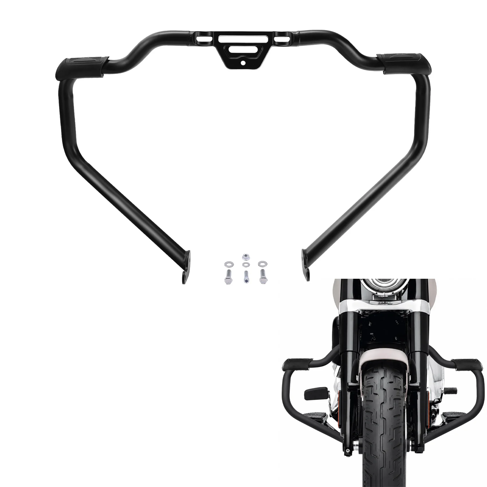 Motorrad Schnurrbart Motor Schutz Bar Für Harley Softail FLSL Sport Glide Street Bob FatBoy Heritage Classic Low Rider 2018-2023
