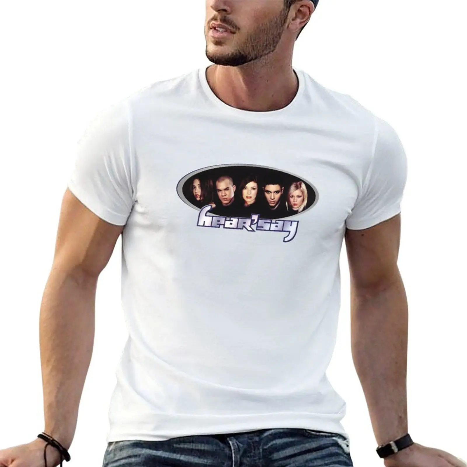 

Hear'Say T-Shirt funny t shirts man cotton tshirt 100% t shirts for man pack cotton T-shirt